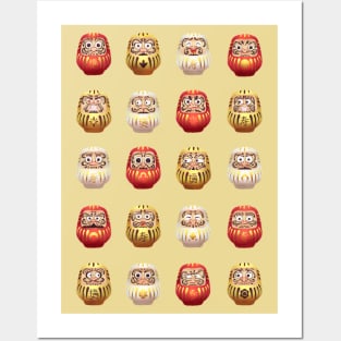 Daruma Dolls Posters and Art